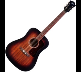 GUILD - D-20 VINTAGE SUNBURST d-20-usa-dreadnought-tout-acajou-rw-etui-hd-166343
