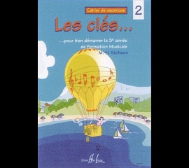 LES CLES VOLUME 2 - SICILIANO - EDITION LEMOINE les_cls_2