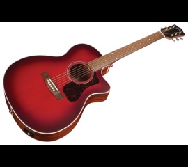 GUILD - OM-240CE - OXBLOOD BURST om-240ce_oxb-1