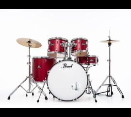 PEARL - RSS505CC-747 - ROADSHOW FUSION 20" MATTE RED - PACK SABIAN SOLAR 2 CYMBALES ppa-rss505cc-747-1-b